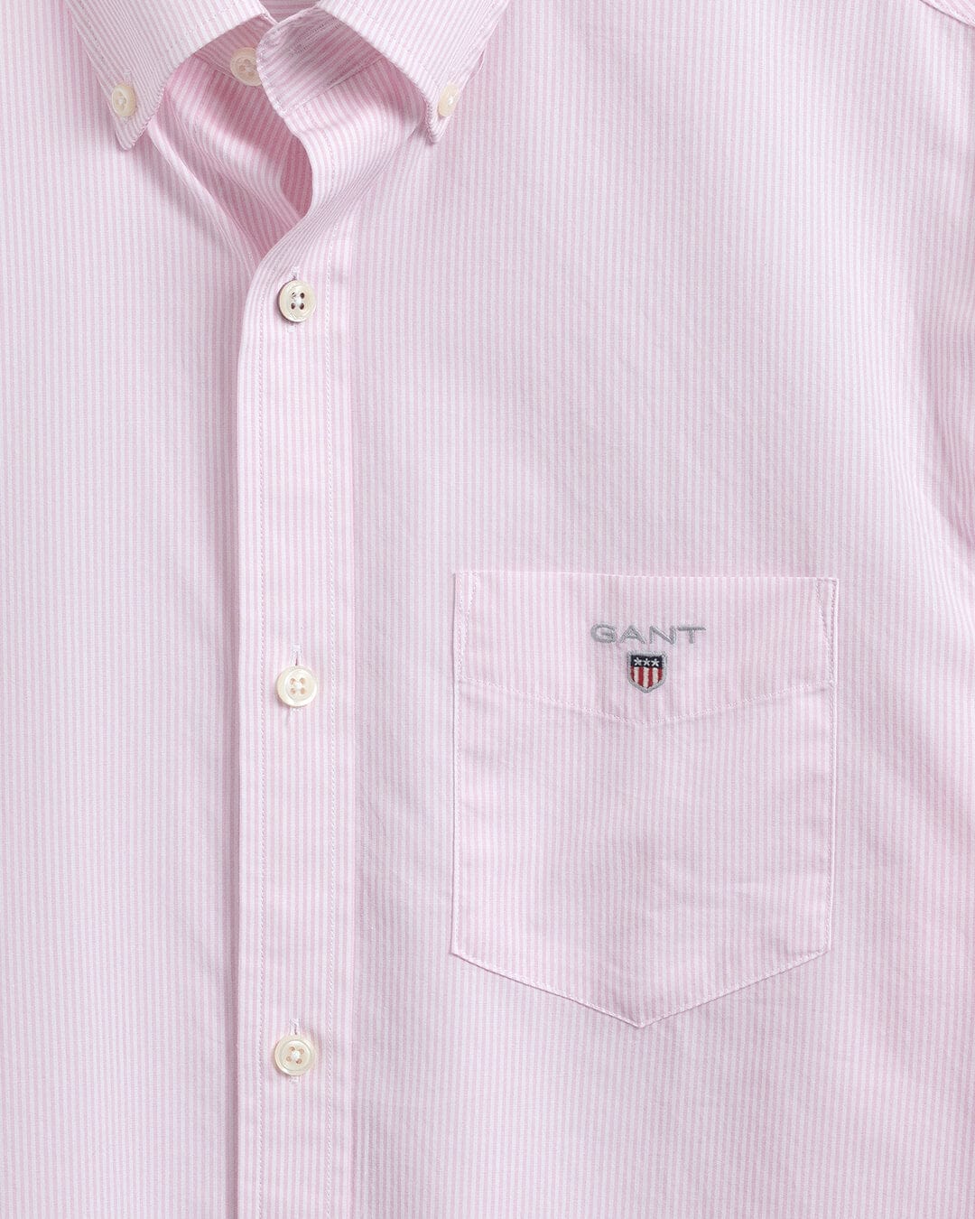 Gant Shirts Gant Regular Fit Banker Broadcloth Pink Shirt