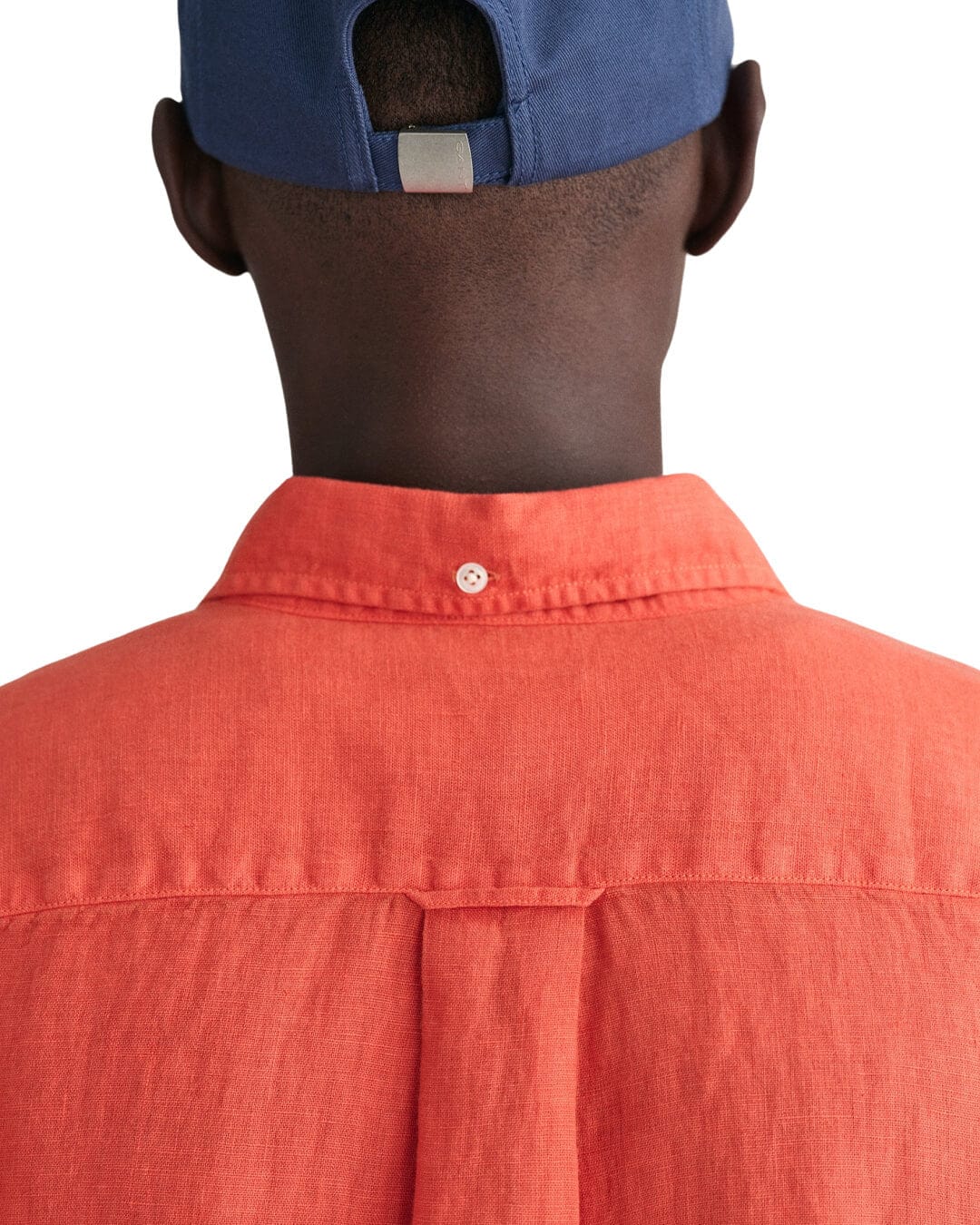 Gant Shirts Gant Regular Fit Orange Garment-Dyed Linen Shirt