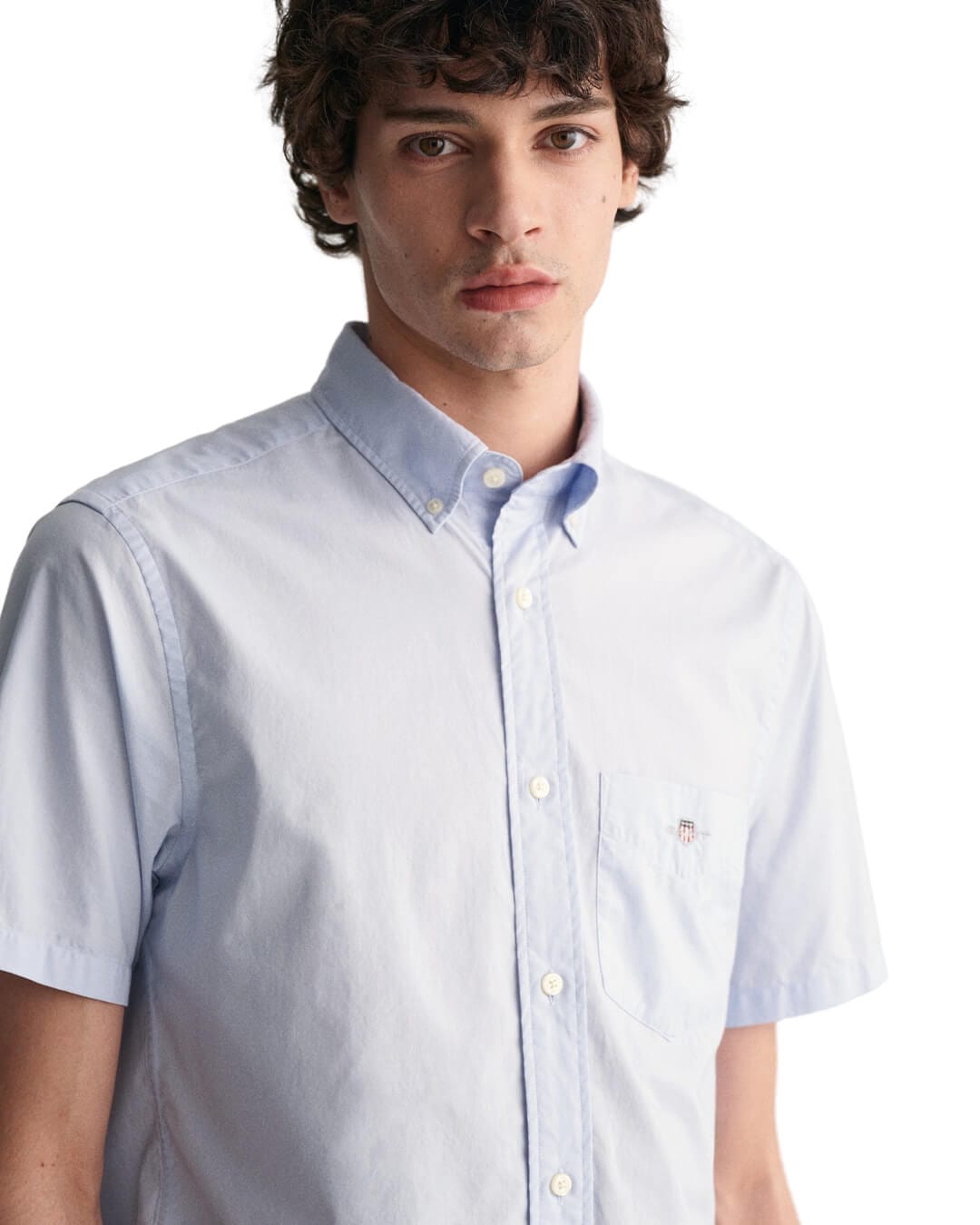 Gant Shirts Gant Regular Poplin Short Sleeved Shirt