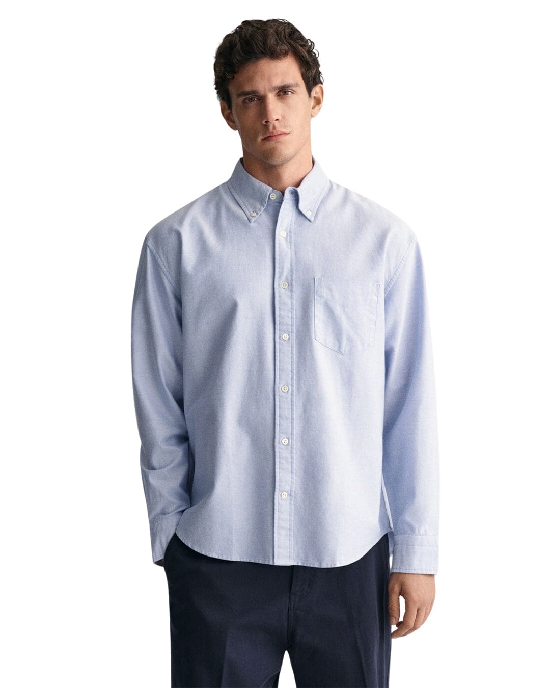 Gant Shirts REL HERITAGE OXFORD SHIRT G0440 MYOSOTIS BLUE