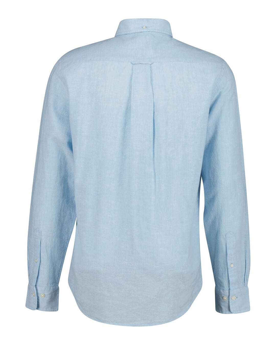 Gant Shirts Gant Sky Blue Reg Cotton Linen  Shirt