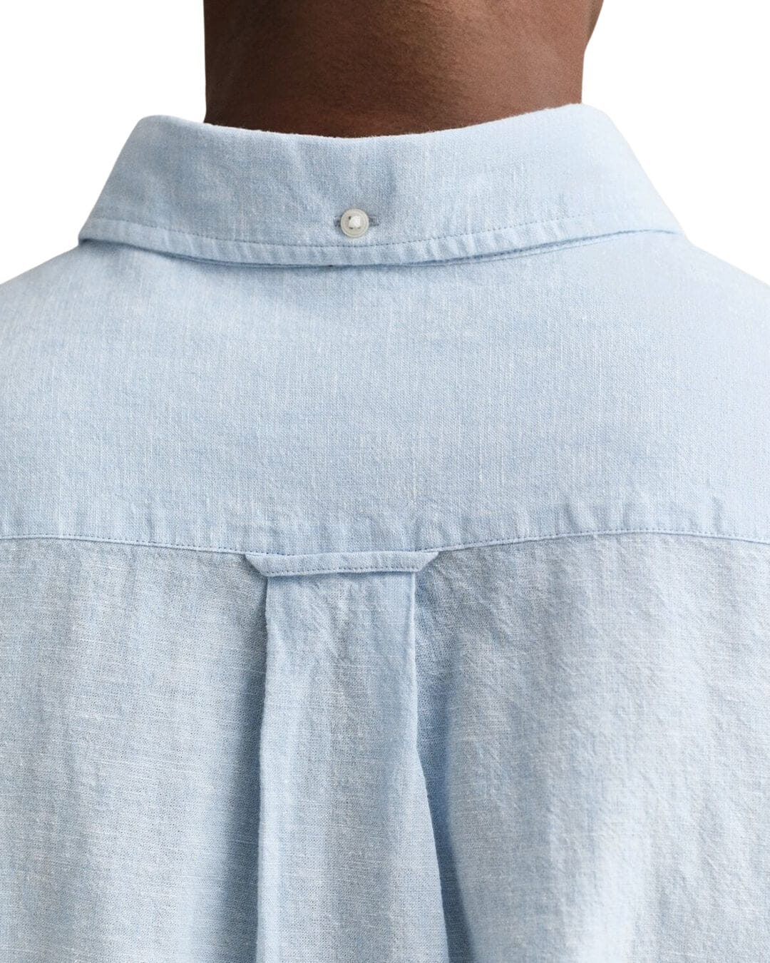 Gant Shirts Gant Sky Blue Reg Cotton Linen  Shirt