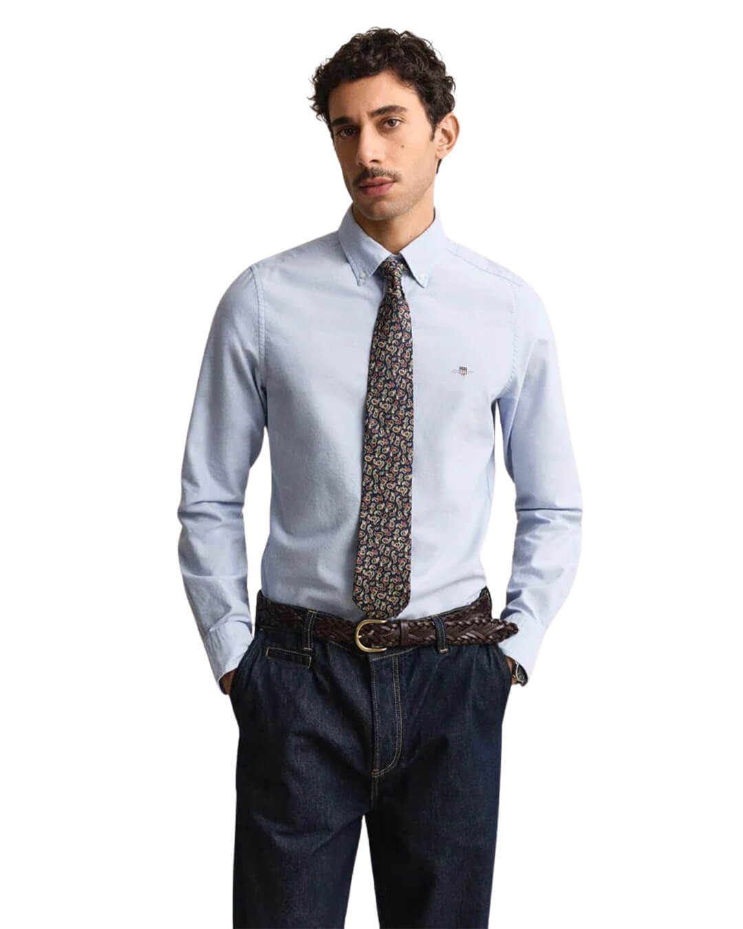 Gant Shirts Gant Slim Classic Oxford Shirt Light Blue Shirt