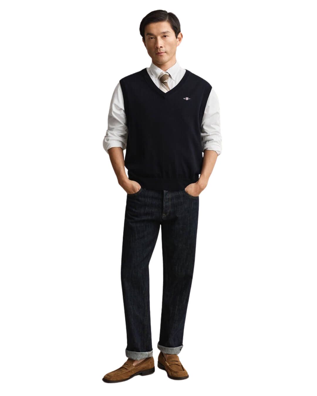 Gant Shirts Gant Slim Classic Oxford Shirt White Shirt