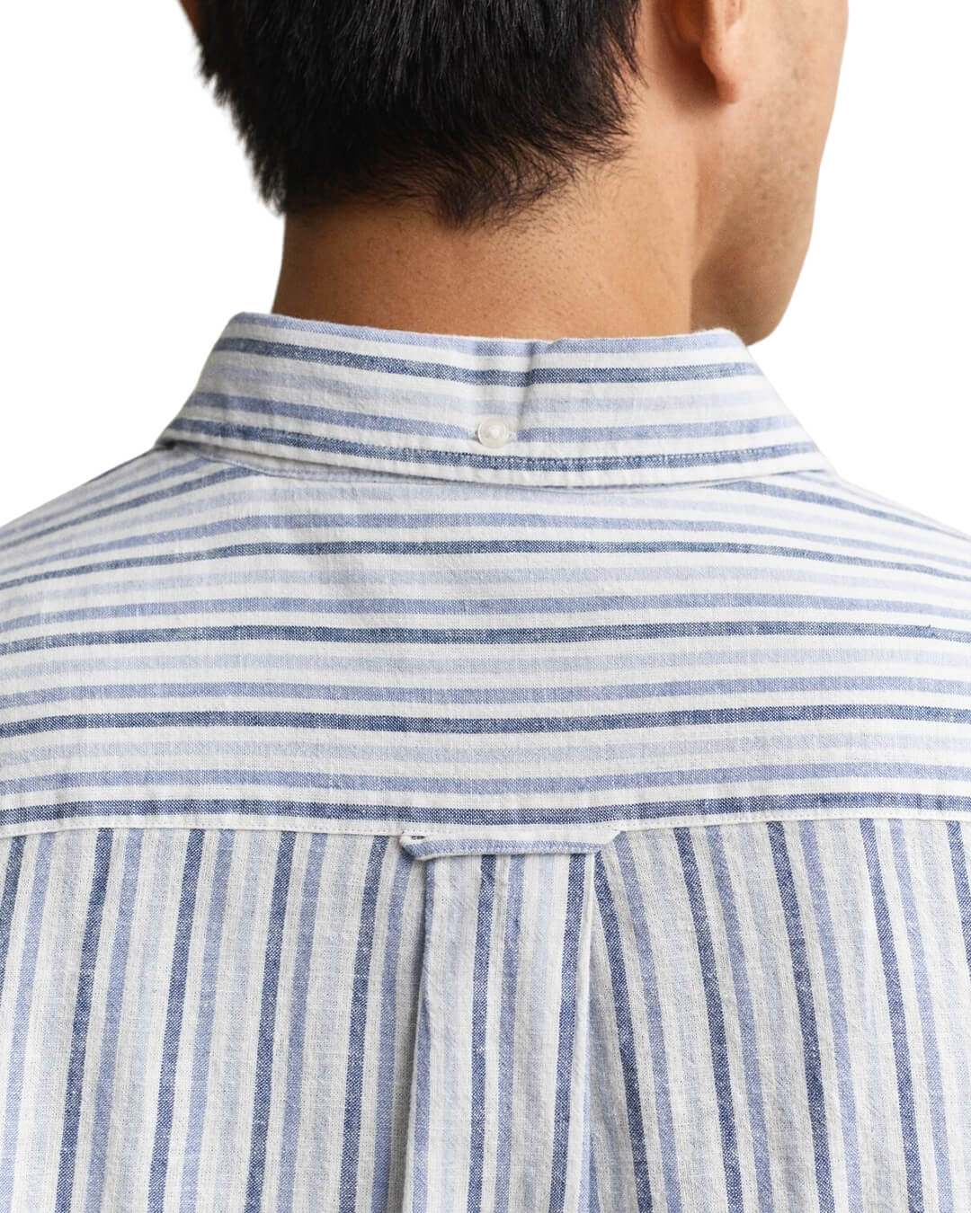 Gant Shirts Gant  Vintage Blue Reg Cotton Linen Stripe  Shirt