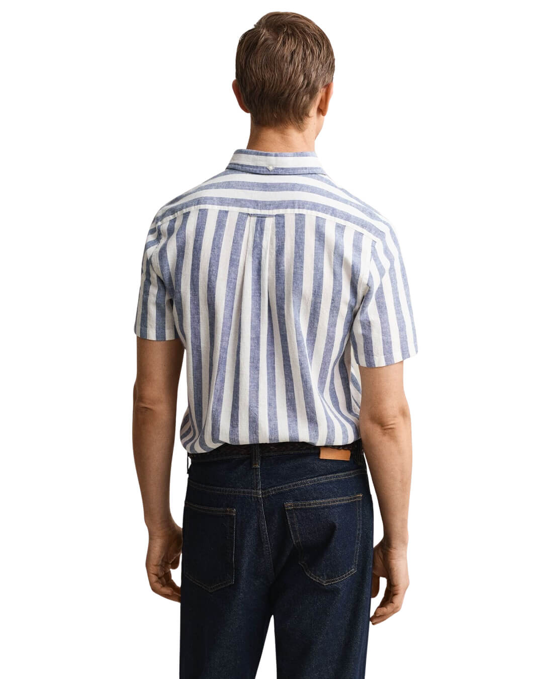 Gant Shirts Gant  Vintage Blue  Reg Cotton Linen Stripe  Shirt