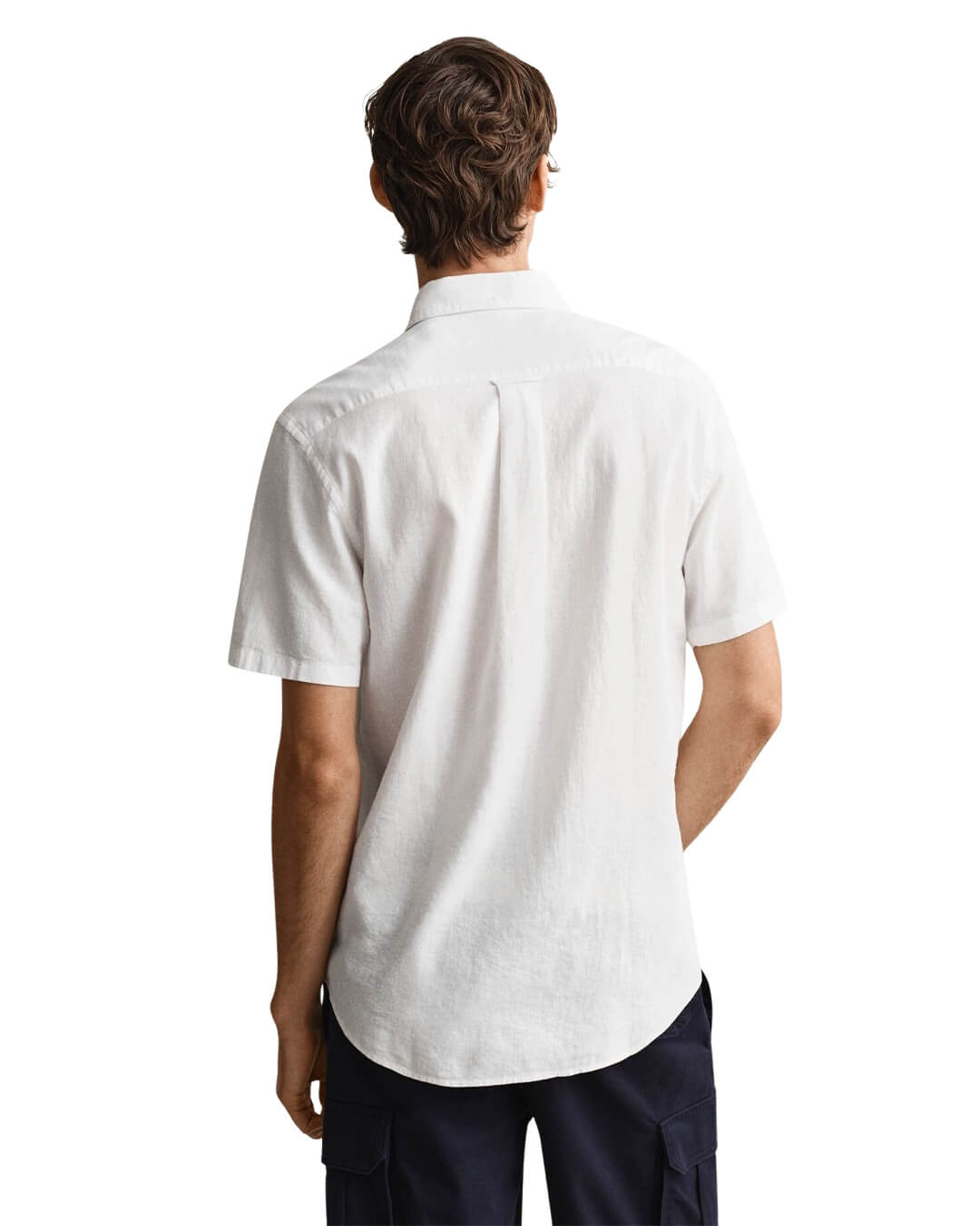 Gant Shirts Gant White  Reg Cotton Linen Shirt