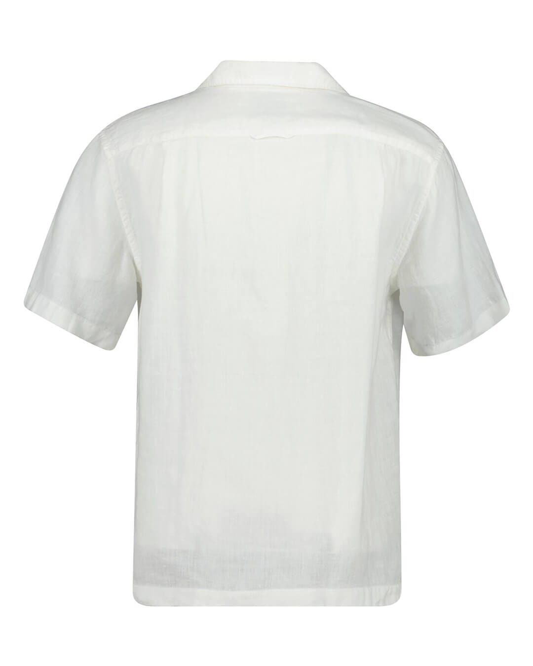 Gant Shirts Gant White Reg Gmnt Dyed Linen Shirt