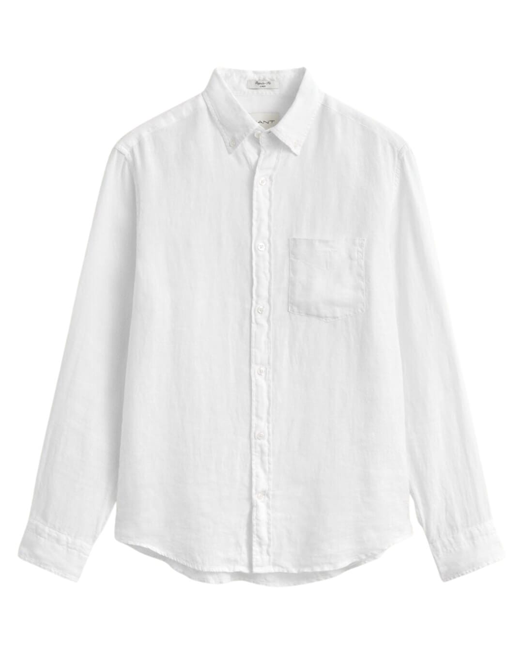 Gant Shirts Gant White  Reg Gmnt Dyed Shirt