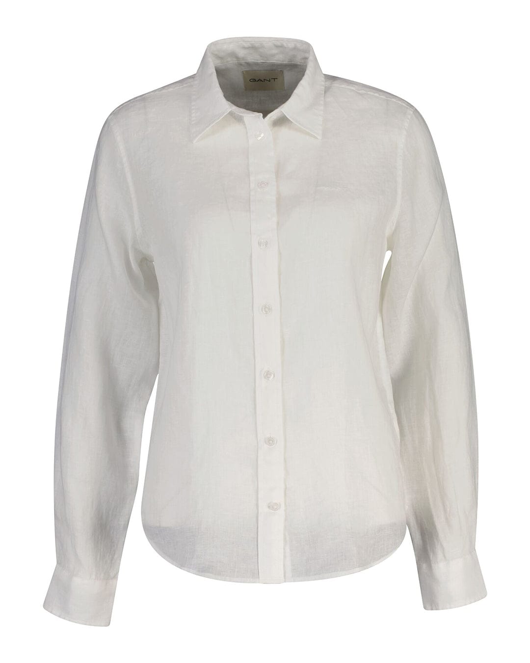 Gant Shirts Gant White Reg Linen  Shirt