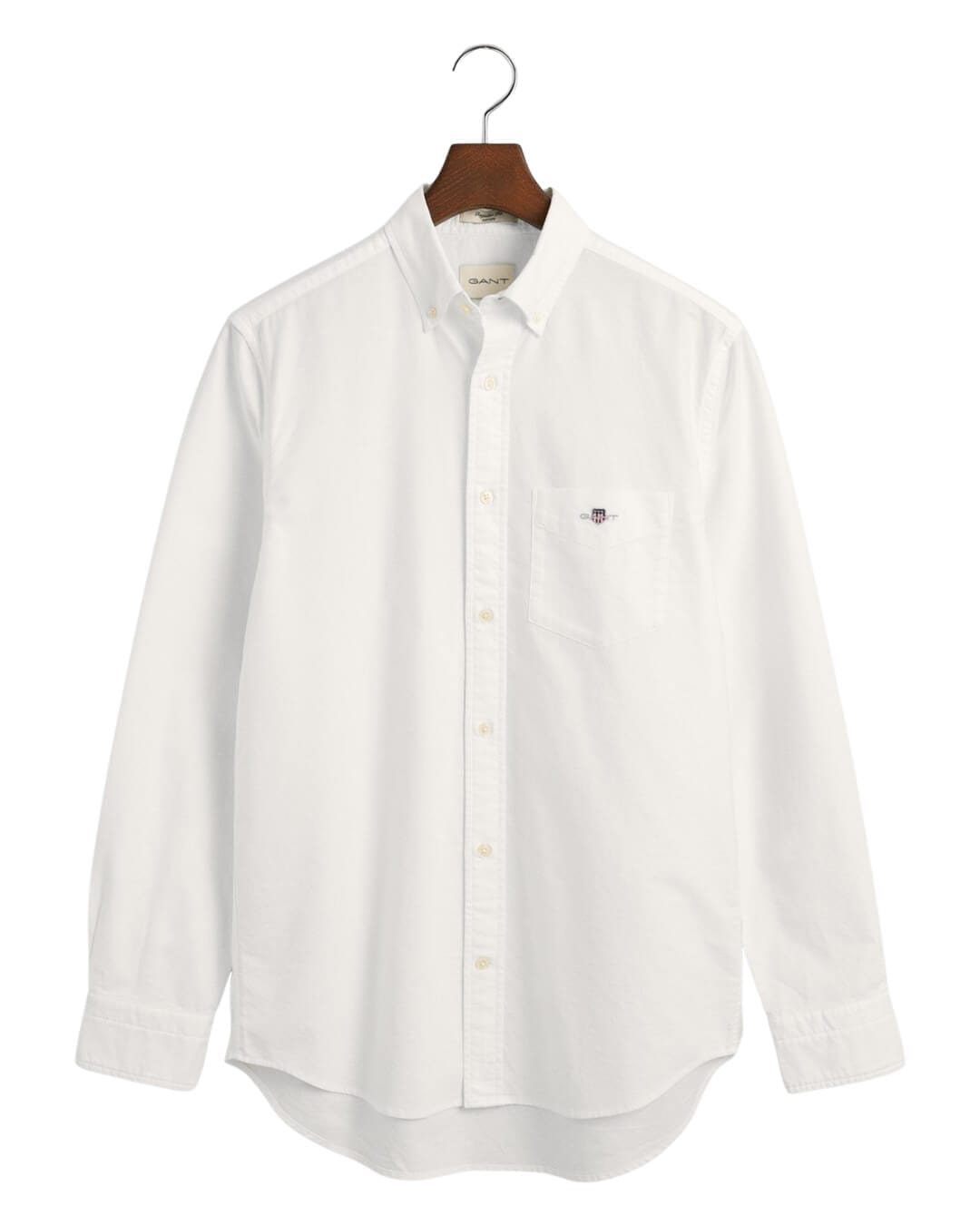 Gant Shirts Gant White Regular Fit Classic Oxford Shirt