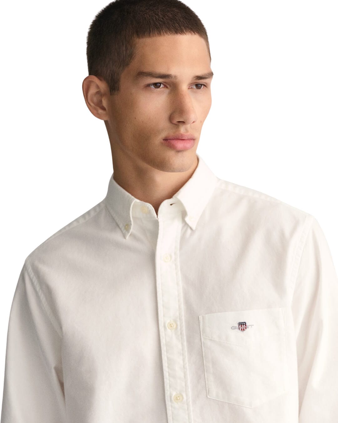 Gant Shirts Gant White Regular Fit Classic Oxford Shirt