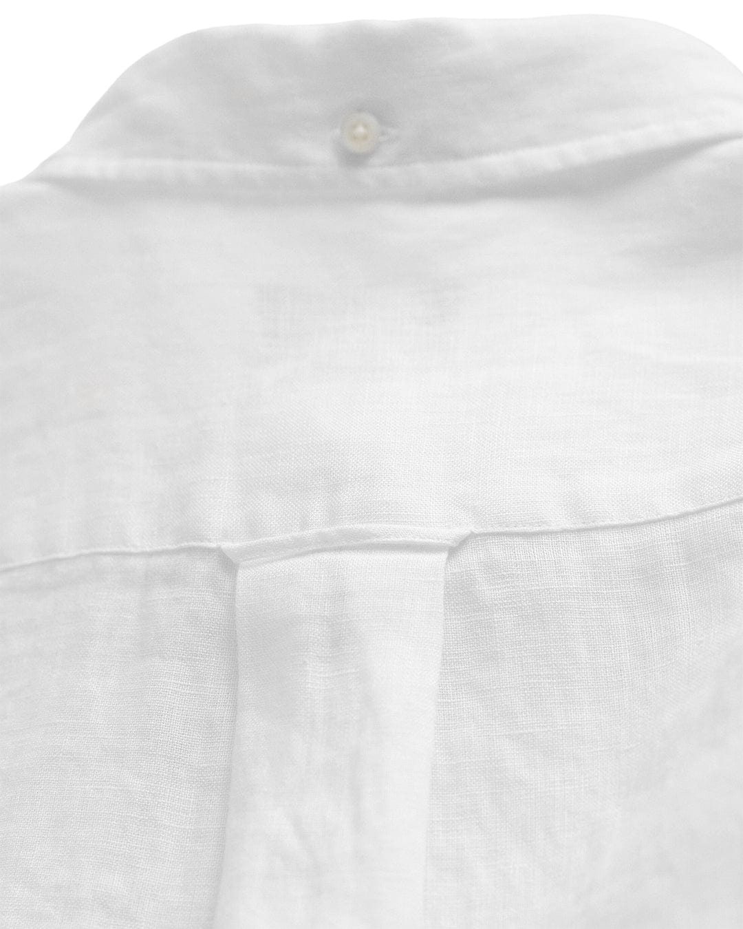 Gant Shirts Gant White Regular Fit Linen Short Sleeve Shirt