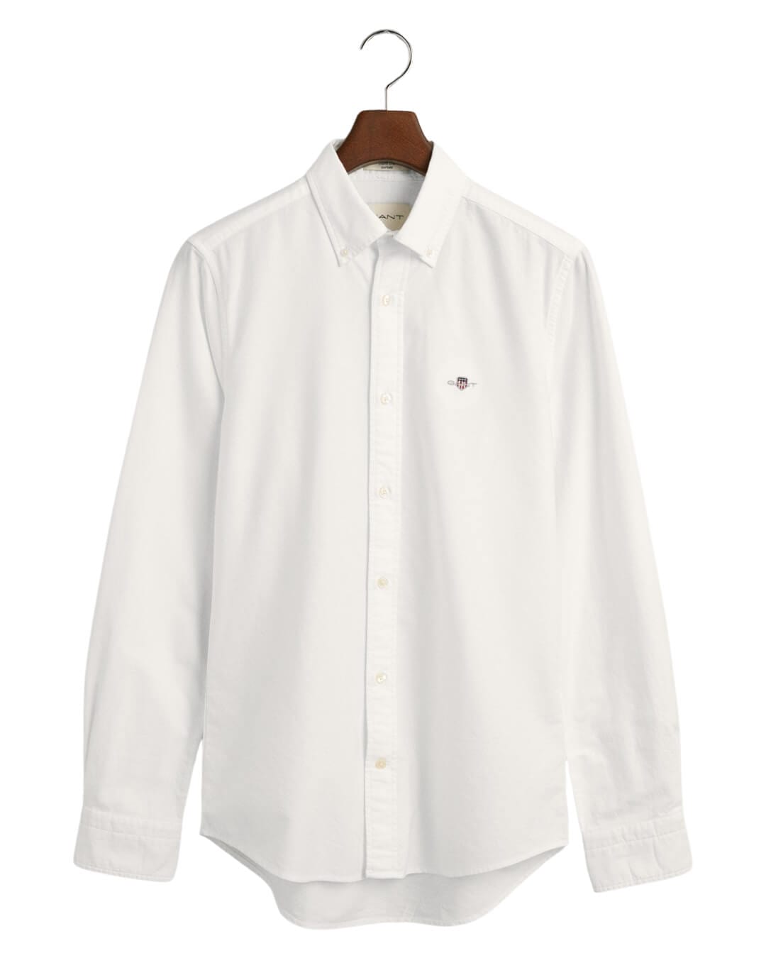 Gant Shirts Gant White Slim Fit Classic Oxford Shirt