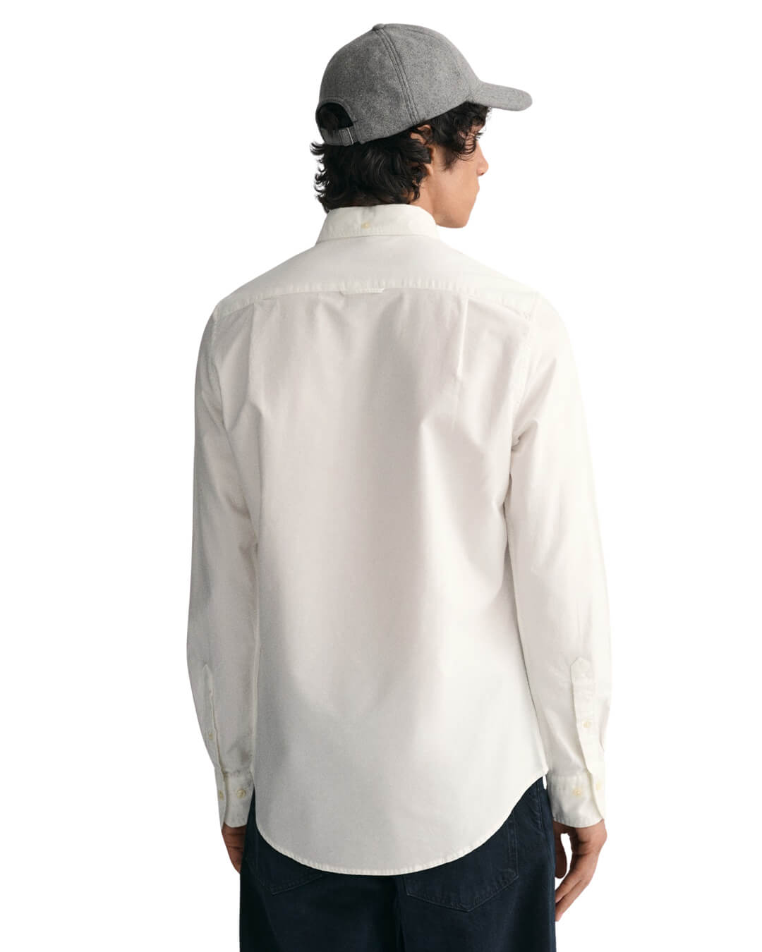 Gant Shirts Gant White Slim Fit Classic Oxford Shirt