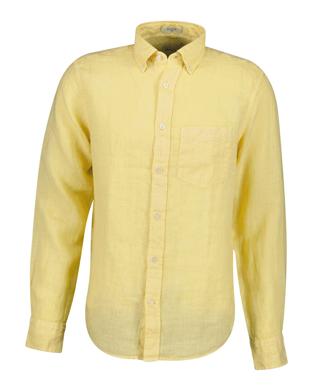 Gant Shirts Gant Yellow  Reg Gmnt Dyed Shirt
