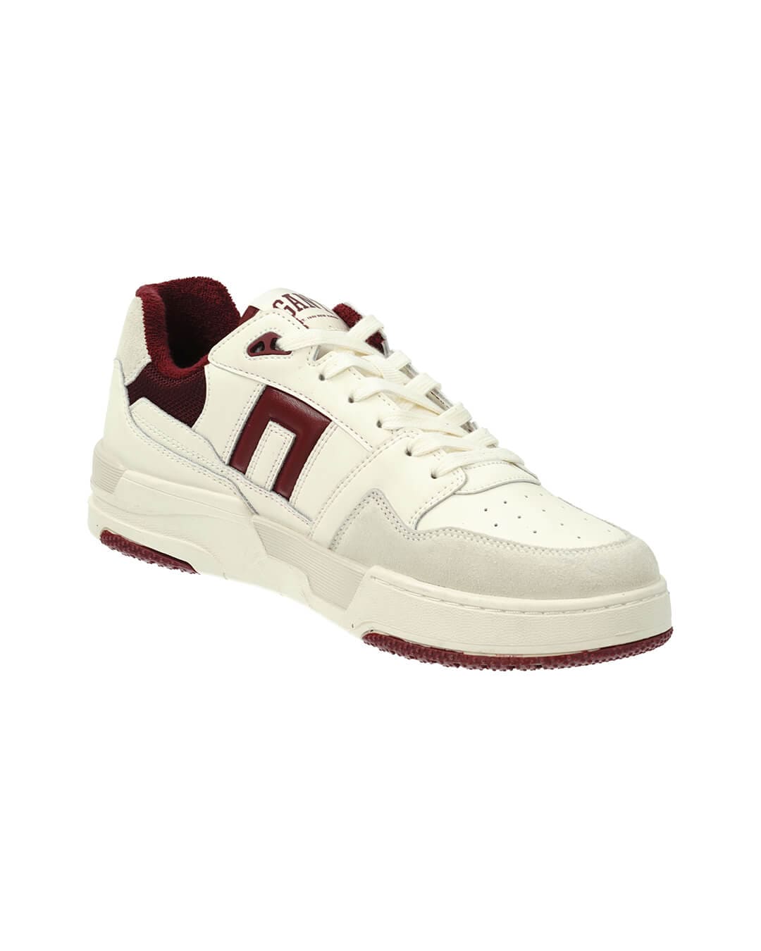 Gant Shoes Gant Off White And Red Brookpal Sneakers