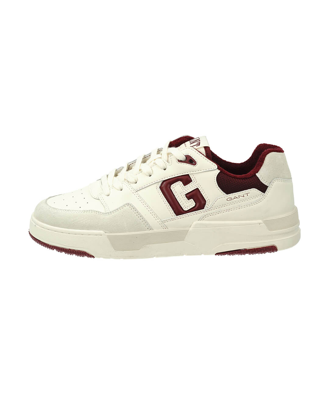 Gant Shoes Gant Off White And Red Brookpal Sneakers