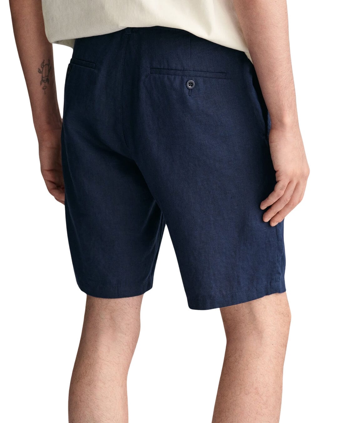 Gant Shorts Gant Navy Relaxed Linen Shorts