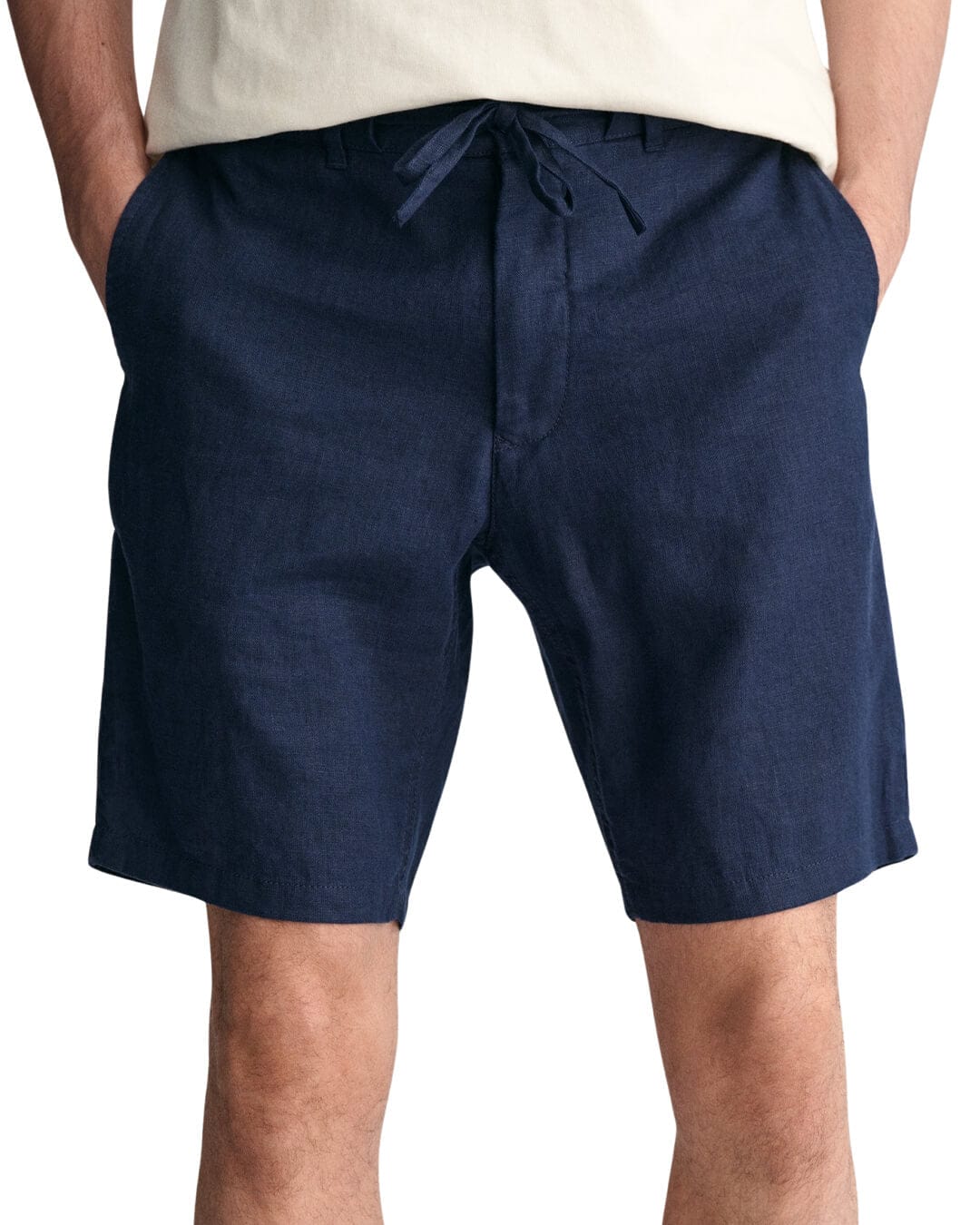 Gant Shorts Gant Navy Relaxed Linen Shorts