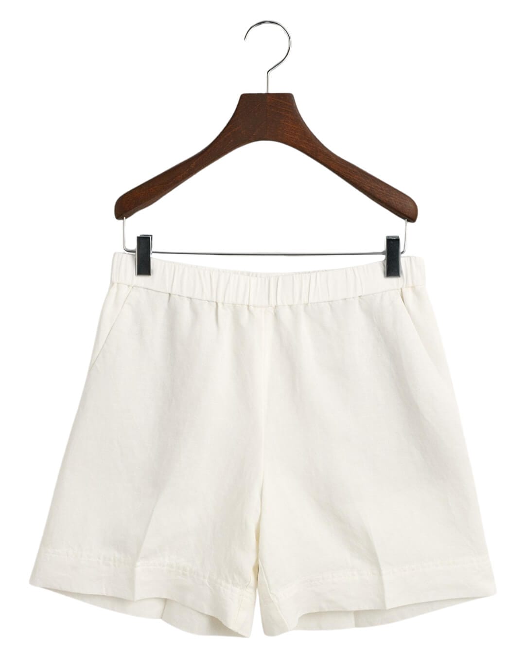 Gant Shorts Gant White Linen Blend Pull On Shorts