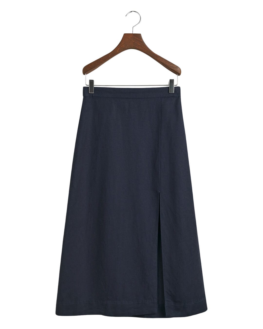 Gant Skirts Gant Navy Relaxed Midi Linen Blend Skirt