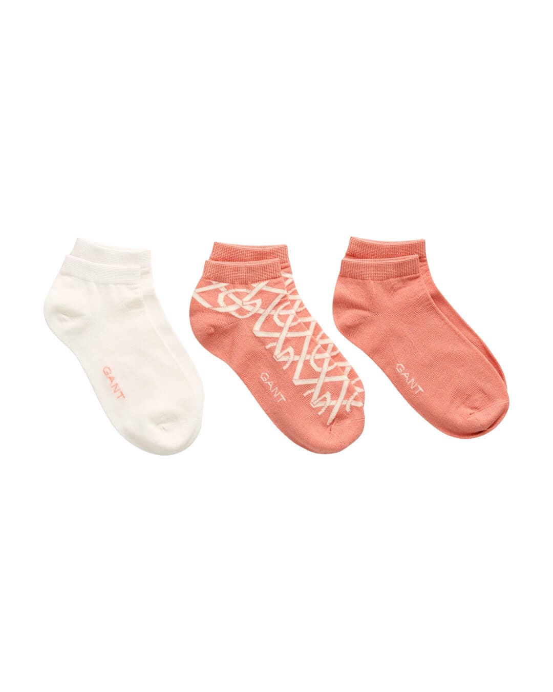 Gant Socks Gant Pink G Pattern Ankle Socks 3-Pack