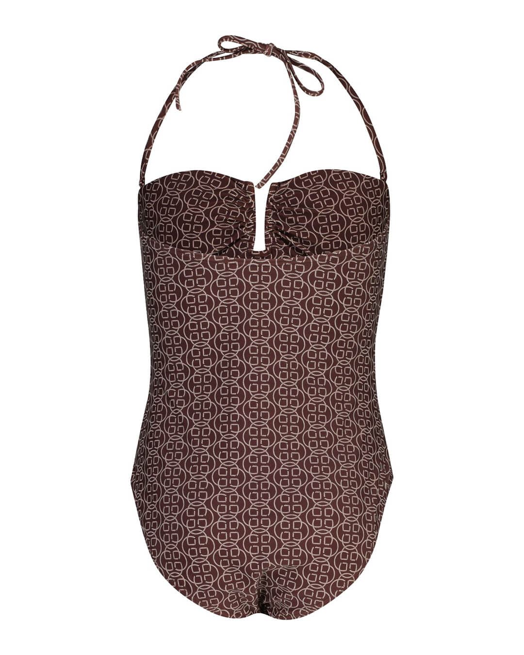 Gant Swimwear Gant Brown Printed Padded Swimwear