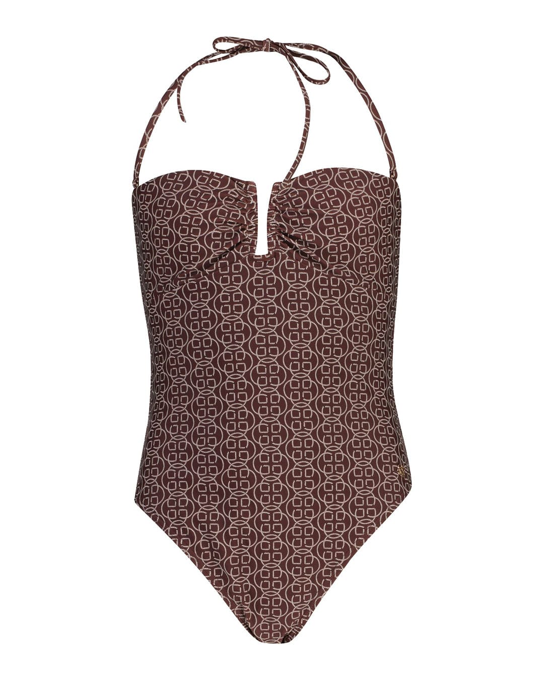 Gant Swimwear Gant Brown Printed Padded Swimwear