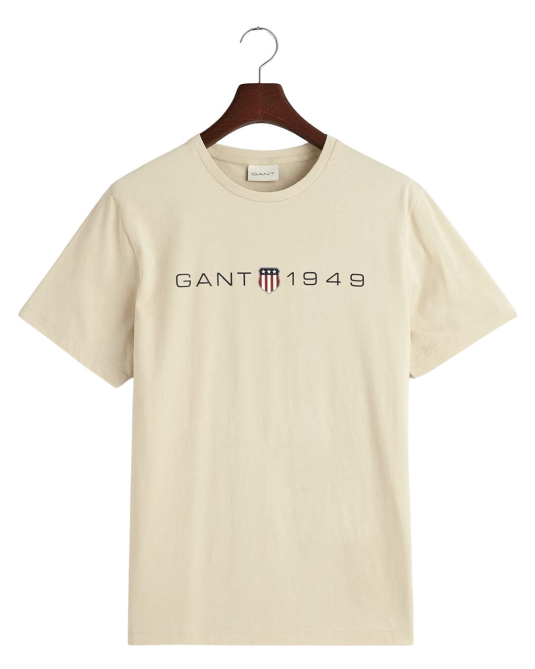 Gant T-Shirts Gant Beige Printed Graphic T-Shirt