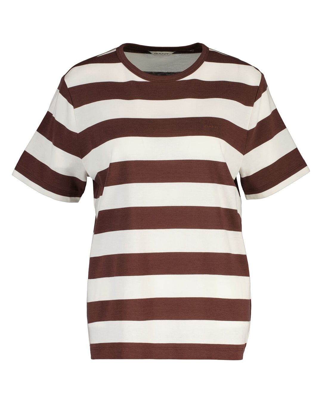 Gant T-Shirts Gant Brown Striped   T-Shirt