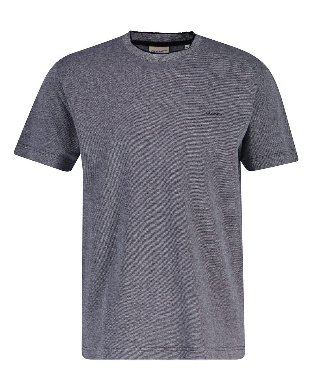 Gant T-Shirts Gant  Grey Tone Pique T-Shirt