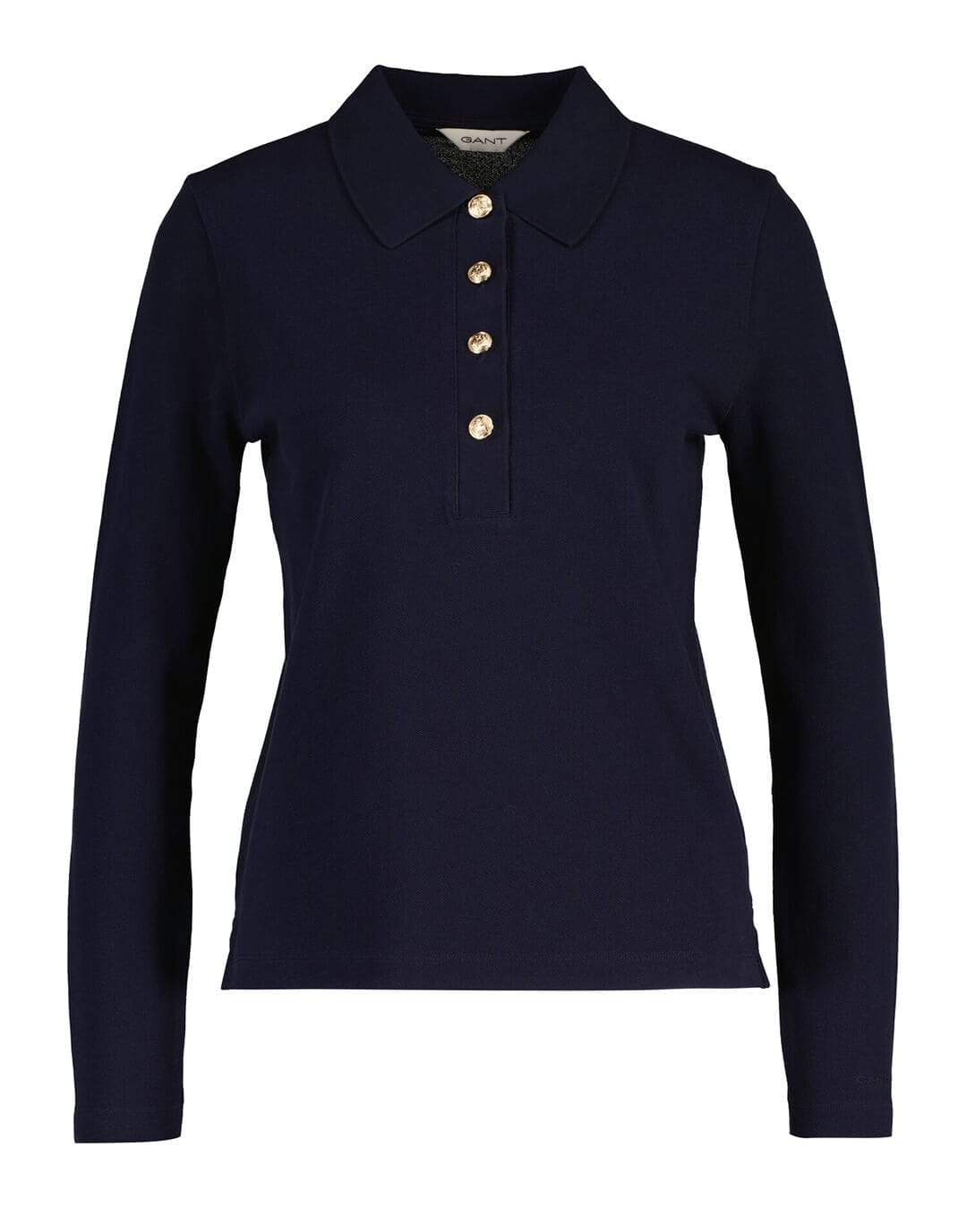 Gant T-Shirts Gant Navy Reg Ls Pique Polo G433 Evening Blue