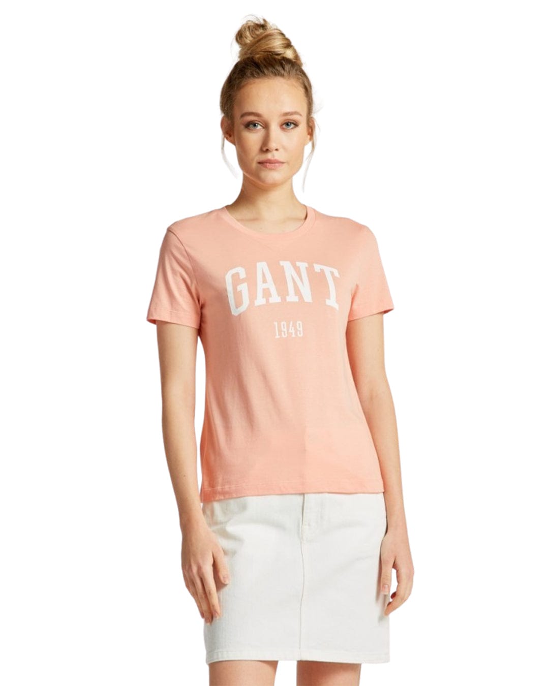 Gant T-Shirts Gant Orange Logo Short Sleeved T-Shirt