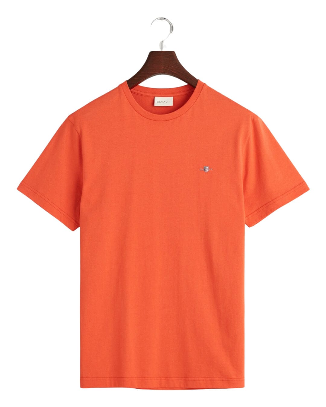 Gant T-Shirts Gant Orange Regular Shield Crew Neck T-Shirt