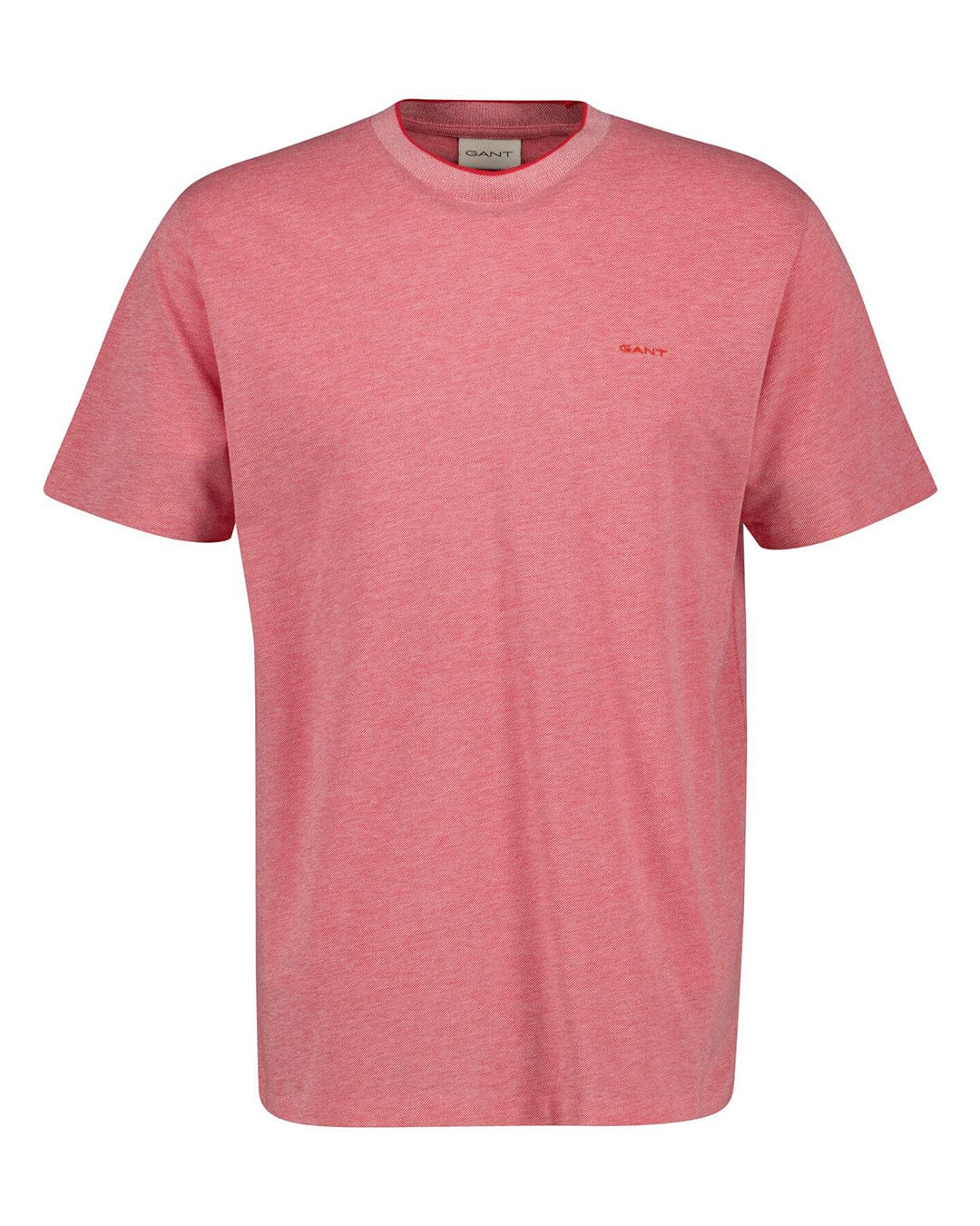 Gant T-Shirts Gant Pink Tone Pique  T-Shirt