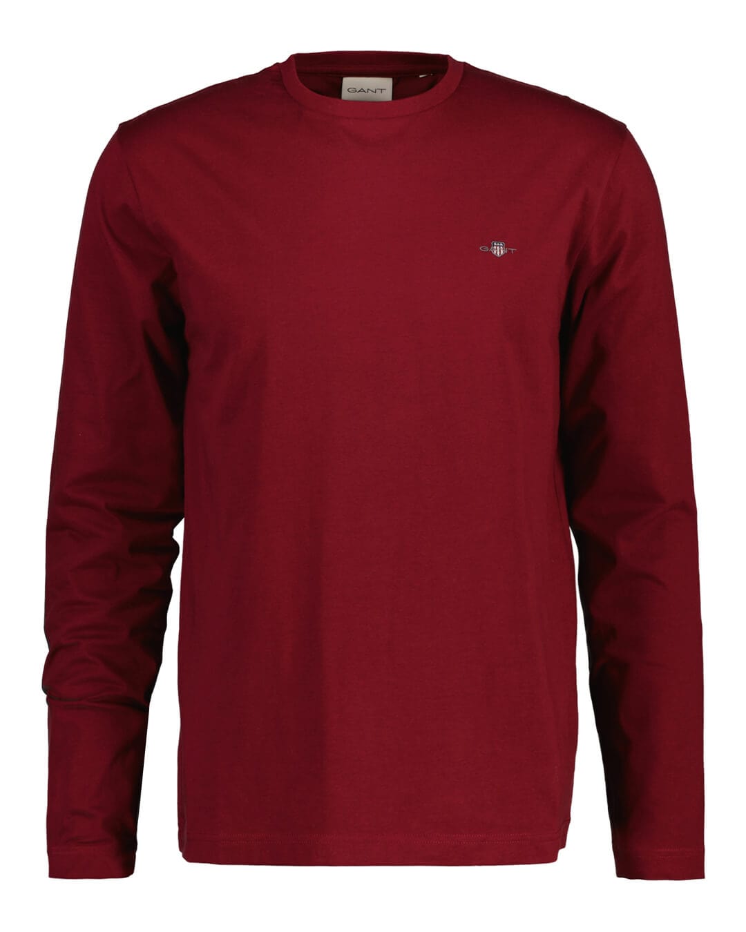 Gant T-Shirts Gant Plumped Red Shield Long Sleeve T-Shirt