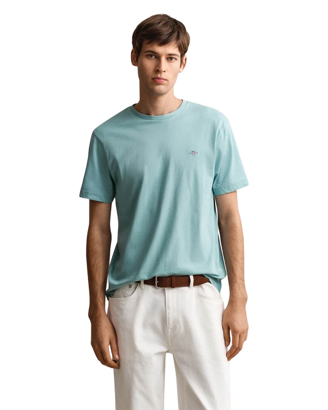Gant T-Shirts Gant Turquoise Shield  T-Shirt