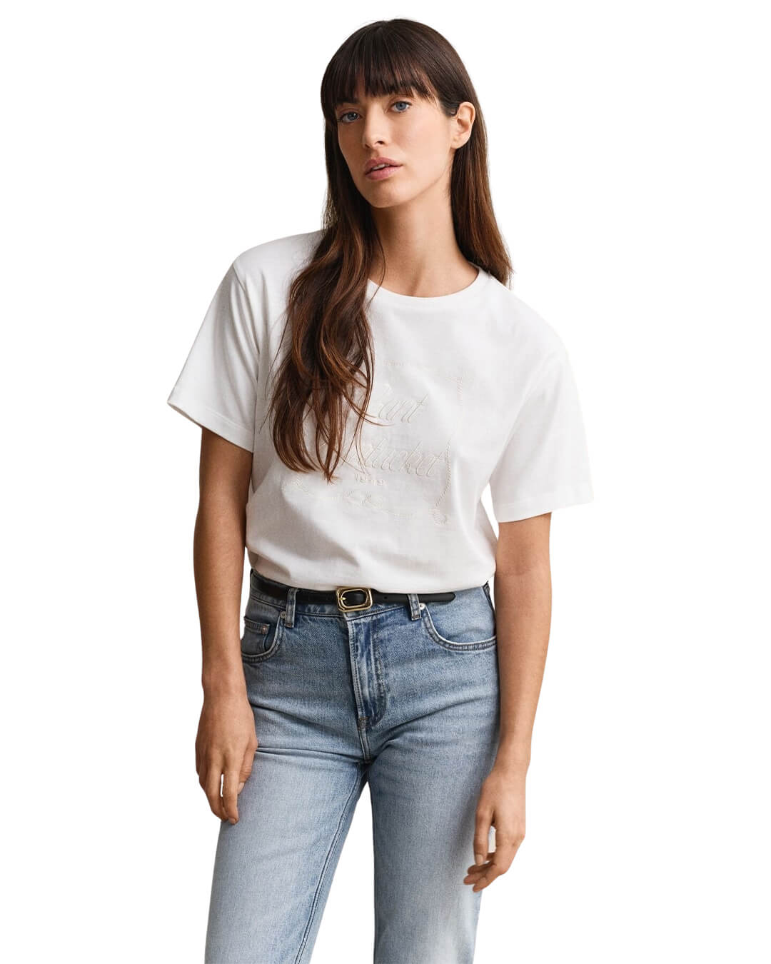Gant T-Shirts Gant White  Graphic T-Shirt