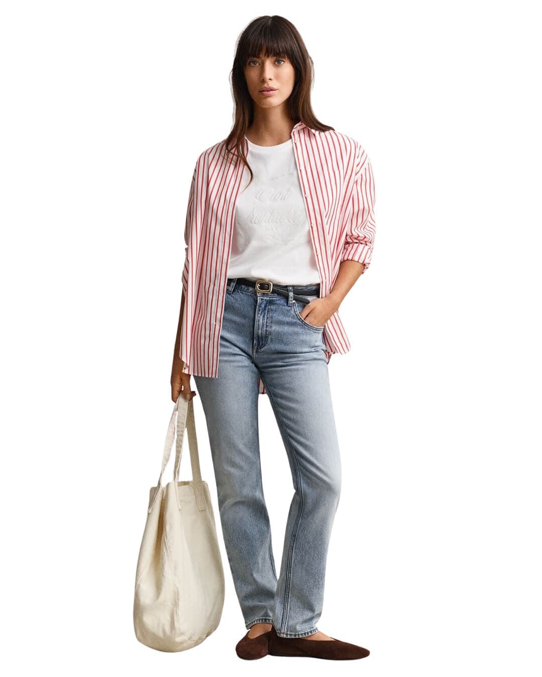 Gant T-Shirts Gant White  Graphic T-Shirt