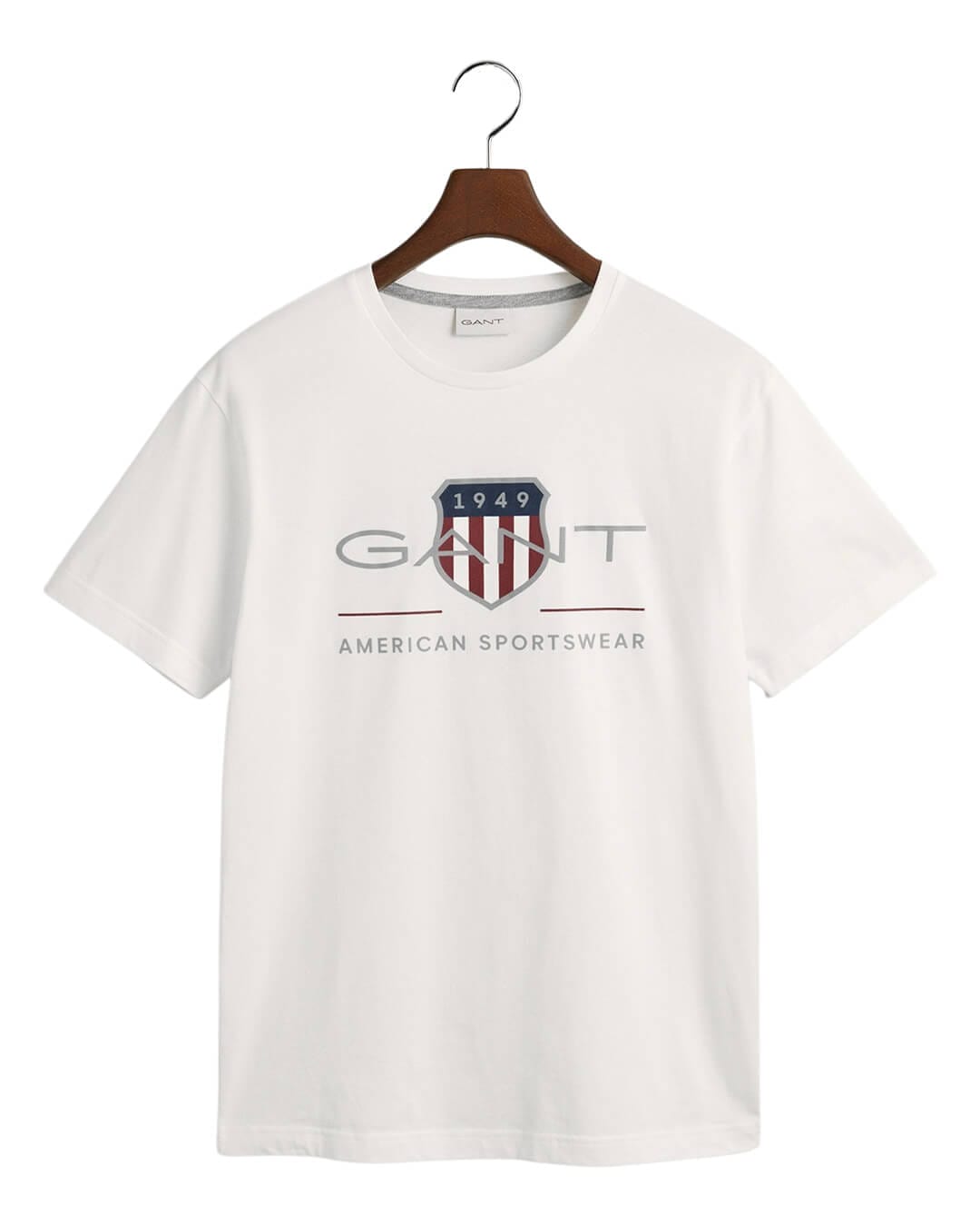 Gant T-Shirts Gant White Regular Archive Shield T-Shirt