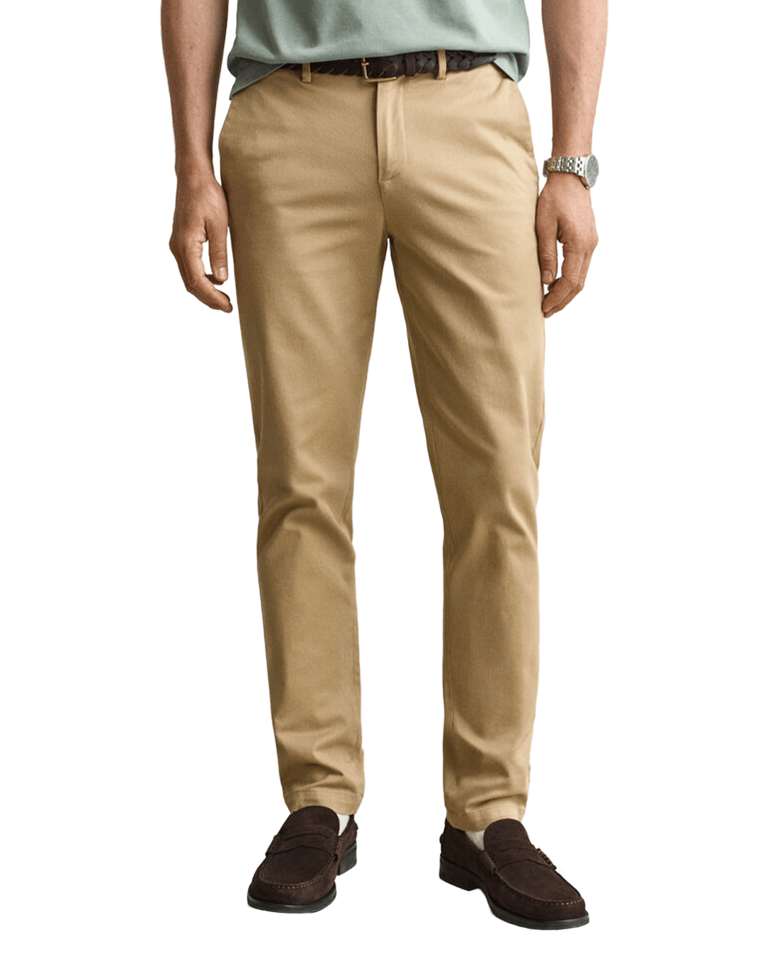 Gant Trousers Gant Khaki Gant Slim Smart Chinos G248 Dark Khaki
