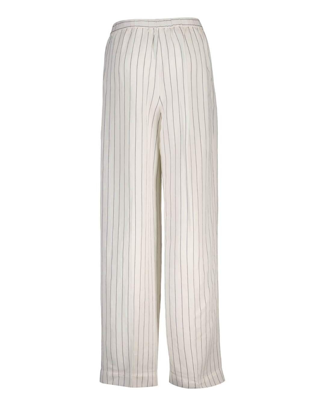Gant Trousers Gant White  Striped Linen  Trousers
