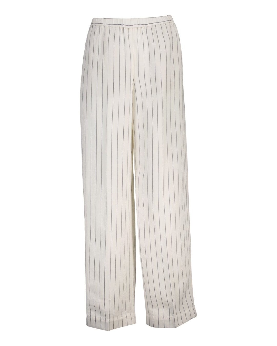 Gant Trousers Gant White  Striped Linen  Trousers
