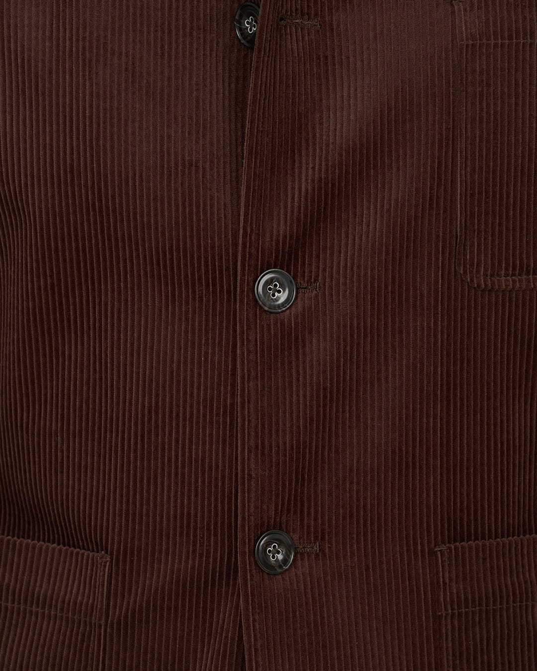 Gagliardi Shirts Gagliardi Brown Corduroy Cotton Shirt Jacket