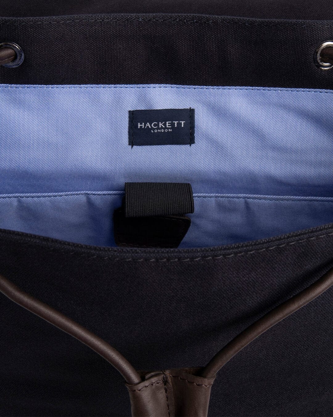 Hackett Bags ONE Hackett Navy And Brown Oxford Backpack