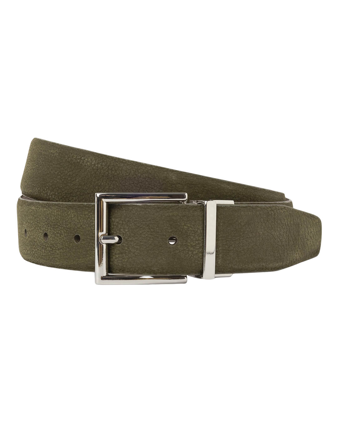 Hackett Belts 35MM NUBUCK REVERSIBLE BELT H721 CARGO GREEN