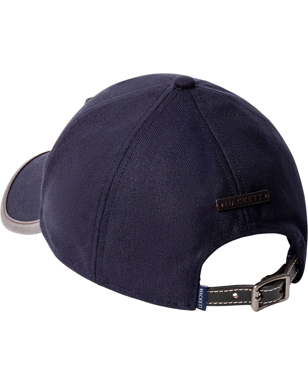 Hackett Caps ONE Hackett H Leather Trim Cap Navy H595