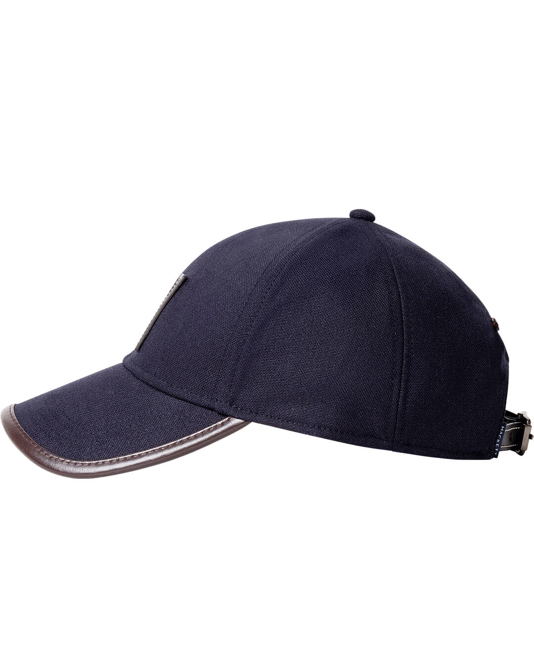 Hackett Caps ONE Hackett H Leather Trim Cap Navy H595