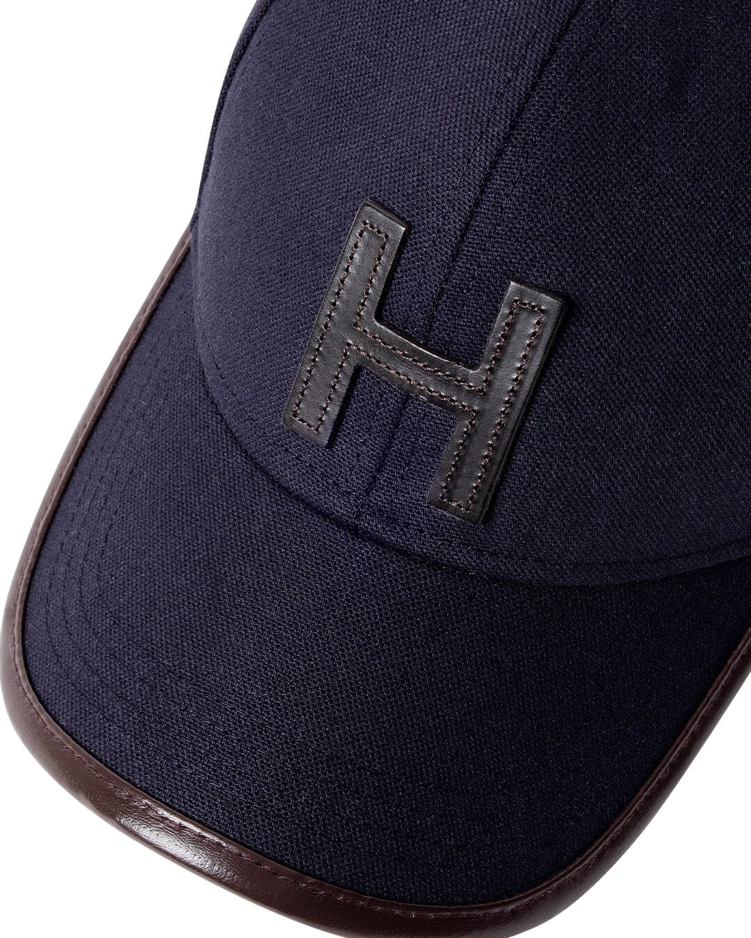 Hackett Caps ONE Hackett H Leather Trim Cap Navy H595